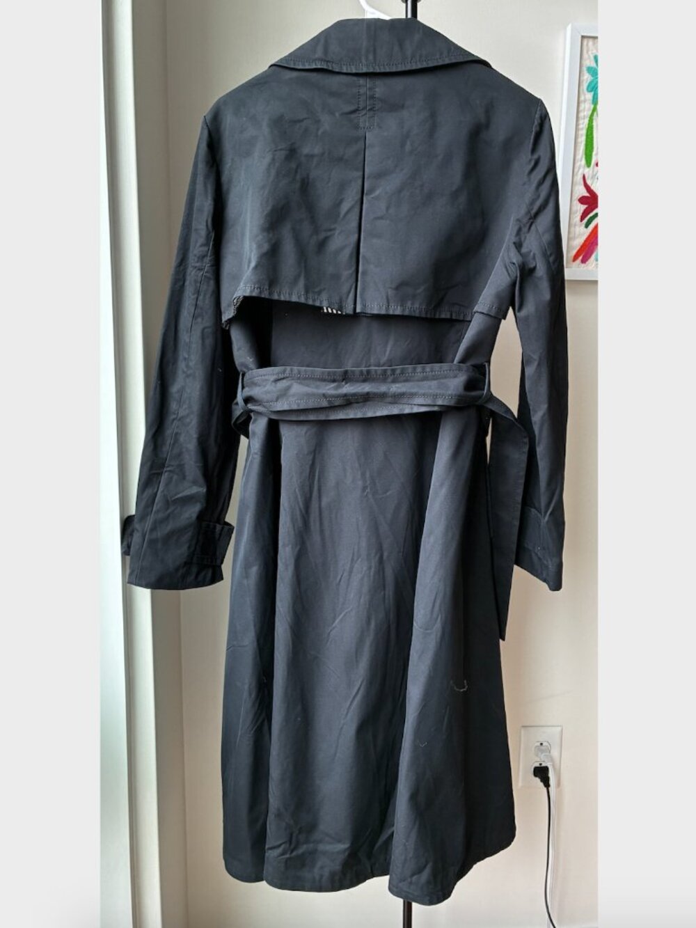 Kate Spade Broome Street Black Trench - Size L - Picture 2 of 11